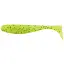 Силікон FishUP Wizzle Shad 2" #055 - Chartreuse/Black (10 шт/уп) - мініатюра 1
