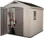 Садовый домик Keter Factor 8x8 пластиковый серо-коричневый - миниатюра 2