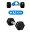 Гантель шестигранная Thunder 2,5 кг (HEXAGONAL-DUMBBELLS-2,5KG) - миниатюра 2