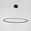 Современная черная подвесная люстра с кольцом Ø 80 см Ст. MJ305-800 BK | Line F - миниатюра 5