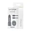 Автомобильное зарядное устройство Samsung Dual Port Car Charger USB + Type-C Port 25W With Cabble Type-C to Type-C High c0py Черный - миниатюра 2