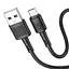 Кабель HOCO X83 USB to Micro 2.4A, 1m, PVC, PVC connectors, Black - мініатюра 3