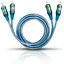 Стерео аудіокабель Oehlbach NF Ice Blue 0.5 m (92021) - мініатюра 1