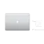 Apple MacBook Pro 16" з Touch Bar 64 ГБ, 1 ТБ Intel Core i9 сріблястий Seller Refurbished - мініатюра 6