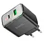 Мережевий зарядний пристрій Hoco CS42A Smart PD30W+QC3.0 charger(EU) Чорний - мініатюра 2