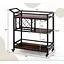 Стеллаж Costway Carrito - кухонная тележка с баром в стиле Loft - миниатюра 5