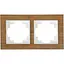 Рамка Brille двойная бамбук NB-2F wood - миниатюра 1