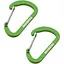 Брелок-карабин Munkees 3251 Flat Wiregate 4х40 мм пара Grass Green (1012-3251-GG) - миниатюра 1