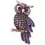 Брошь Сова синяя (494693343) - миниатюра 1