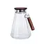 Кувшин для напитков 1.7 л с ручкой и бамбуковой крышкой Прозрачный Yiwu 64486-72 - миниатюра 2