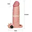 Вібронасадка на член Pleasure X-Tender Vibrating Penis Sleeve Brown #1 LOVETOYS 66-LV1061-11 103675 - мініатюра 5