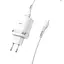 Зарядний пристрій Hoco C12Q USB QC 18W білий + кабель USB to MicroUSB - мініатюра 3