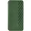 Шкіряний чохол-книжка GETMAN Cubic (PU) для Samsung Galaxy M34 5G Зелений - мініатюра 1