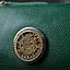 Жіноча сумка із натуральної шкіри та прикрасою Vintage 22261 зелена - мініатюра 9