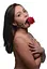 Кляп з кулькою Master Series Eye-Catching Ball Gag With Rose: Естетика БДСМ та романтичне домінування - мініатюра 7
