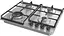 Варочная поверхность газовая Gorenje 60 см чугун конфорка Wok нержавеющая сталь - миниатюра 4