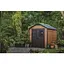 Садовый пластиковый домик Keter Newton 759 коричневый - миниатюра 4