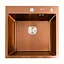 Кухонна мийка Platinum Handmade PVD мідь 500x500x220 (3,0/1,5 мм корзина та дозатор в комплекті), Теплый закат - мініатюра 1