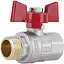 Кран кульовий Thermo Alliance Standart 1/2" ВЗ прямий, PN40, метелик SD607NW15PN40 - мініатюра 1