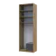 Шафа для одягу Doros Ронді з високою антресолею Дуб Артізан/Графіт 2 ДСП 82х52х260 (42005186) - мініатюра 3