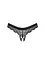 Трусики-стрінги Obsessive Chemeris Crotchless M/L чорний - мініатюра 7