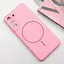 Чохол Silicone Cover Lakshmi Full Camera (AA) with MagFit для Samsung Galaxy S21 FE Рожевий / Light pink - мініатюра 2