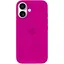 Чехол Epik Silicone case AAA с Magsafe и анимационной кнопкой для Apple iPhone 16, 6.1 Fuchsia - миниатюра 3
