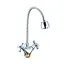 Змішувач для кухні Zegor DTZ4-E827 з гнучким гусаком двовентильний 30412 - мініатюра 1