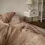 Комплект постельного белья 100% бежевый хлопок Latte - двуспальный - миниатюра 2