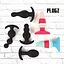 Анальна пробка FeelzToys Plugz Butt Plug 7 см (блакитний) - мініатюра 6