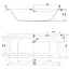 Ванна акрилова Cersant Cty 180x80 з ніжками S301-337 Білий - мініатюра 3