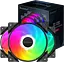 Вентилятор Zezzio ZC-120 SRGB 3-Pack RGB Black (ZC-120 Colorful 3in1) - миниатюра 1