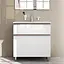 Тумба з умивальником AM.PM X-Joy підлогова 80 см 2 ящики білий MTA-FSX0802WG-WCC0802WG Білий - мініатюра 6