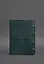 Шкіряний блокнот А4 на кільцях (Софт-бук) 9.0 в м'якій обкладинці зелений Краст - мініатюра 6