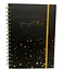 Блокнот, А5, на спіралі та гумці, картонна обкладинка з фольгою, 100 аркушів, клітинка, 5226 - мініатюра 1