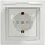 Розетка Schneider Electric ASFORA з кришкою IP44, біла (EPH3100321) - мініатюра 1