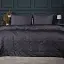 Літній постільний комплект MirSon Line Satin Premium Iron grey Ecosilk Полуторний (2200010974690) - мініатюра 1