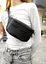 Женская сумка на пояс бананка Sambag Tirso черная тканевая 31×12×5 см (80331065) - миниатюра 2