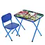 Дитячий столик складаний зі стільчиком M 5968-4 синій - мініатюра 1