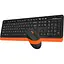 Бездротовий комплект (клавіатура + миша) A4Tech F1110 Fstyler Wireless Orange (FG1010 (Orange)) - мініатюра 4