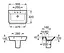 Умивальник Roca Gap A327476000, Білий - мініатюра 3