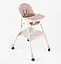 Стільчик для годування FR-30608 Toti сталева конструкція, тканина PU, знімний столик, 4 колеса, в коробці (6989241360033) - мініатюра 1