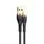 Кабель USAMS Lightning Aluminum Alloy Charging & Data Cable US-SJ487 U64, 1.2 м чорний - мініатюра 1