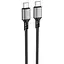 Дата кабель Borofone BX83 Famous PD60W Type-C to Type-C (1m) Black - мініатюра 1