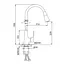 Змішувач для кухні Frap з гнучким виливом F4471 - мініатюра 6