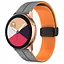 Силіконовий ремінець Classy для Smart Watch 20mm Grey / Orange - мініатюра 1