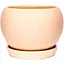 Керамічний горщик Nana Keramiks Шар 2.5 л глянець бежевий (shar-2-5-beg) - мініатюра 1