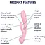 Вібратор-кролик Satisfyer Triple Oh Pink - мініатюра 7