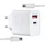 Сетевое зарядное устройство для Samsung S22 35W With Cable Type-C to Type-C High c0py Белый - миниатюра 1