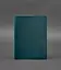 Шкіряна обкладинка для блокнота 6.0 (софт-бук) зелена - мініатюра 1